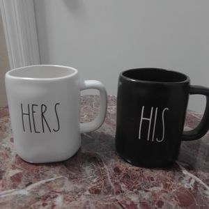 Rae Dunn His & Hers Mug Set